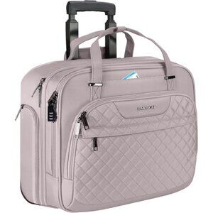 Rolling Laptop Bag with Wheels, Rolling Briefcase for Women Fits Up to 15.6 Inch